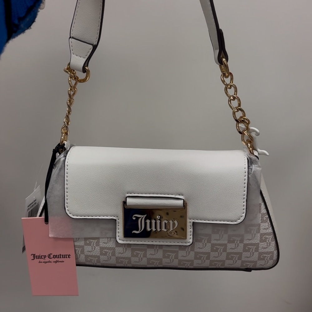 Juicy Couture White and Gold Women's Bag